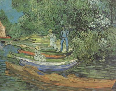 Vincent Van Gogh Bank of the Oise at Auvers (nn04) Sweden oil painting art